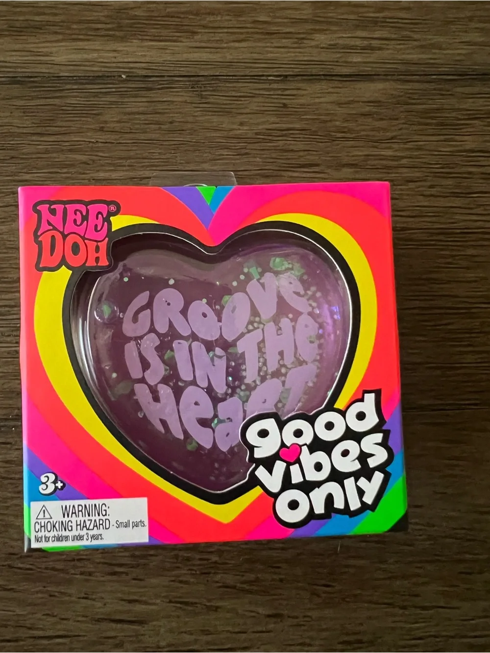 AUTHENTIC Schylling NeeDoh - BUNDLE (Good Vibes Only Hearts) (set of 3)